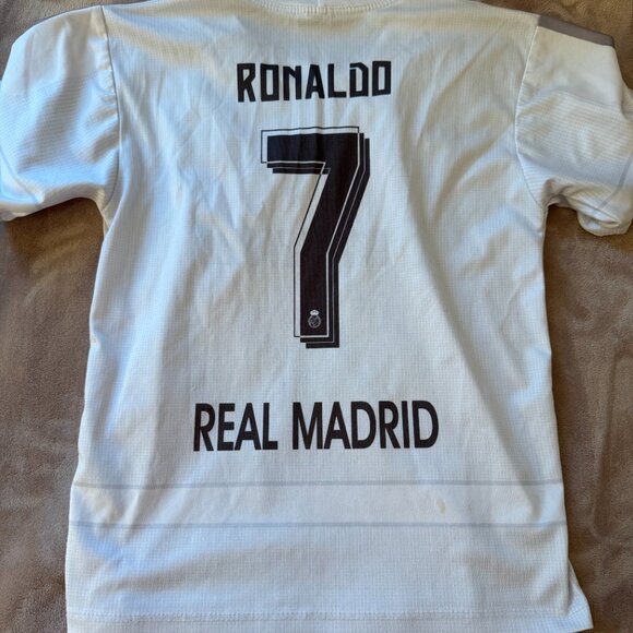 Emirates Real Madrid White Short Sleeve Jersey - Picture 3 of 3